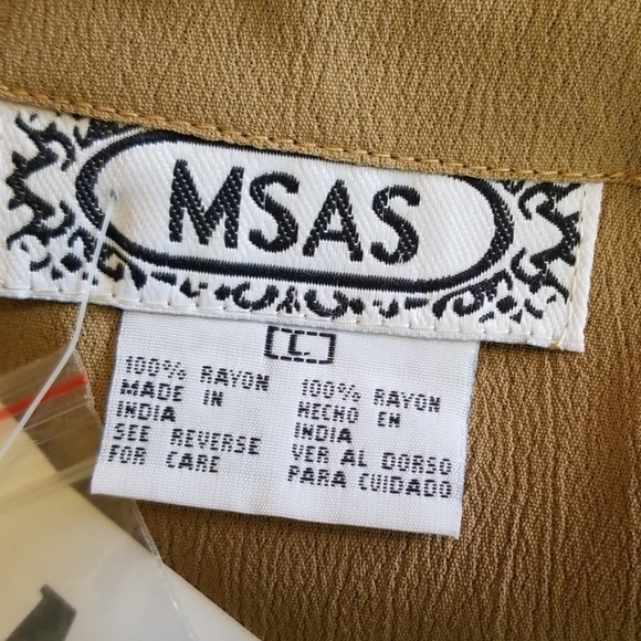 Marisol Button Front Rayon Velvet Lace Blouse - Picture 6 of 6